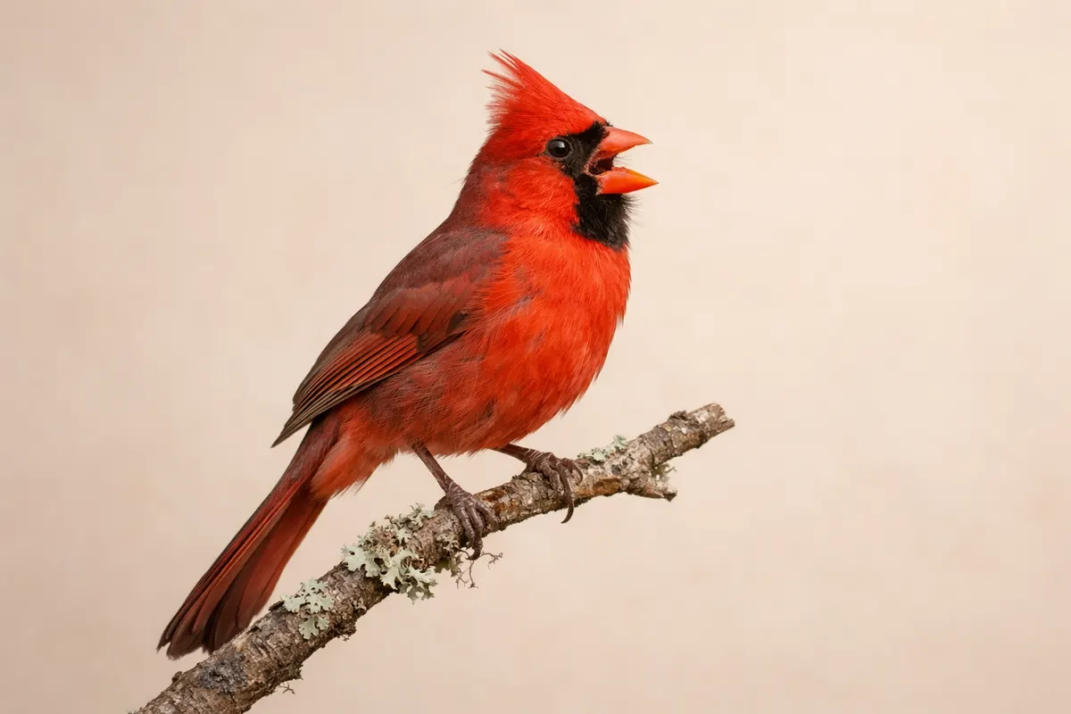 Editorial checklist image for cardinal song showing visible clues and comparison notes.
